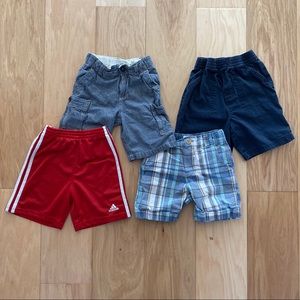 4 Pairs of Shorts Adidas, OshKosh, etc